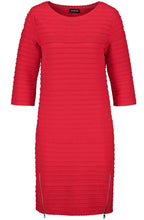 Red Ribbed Dress