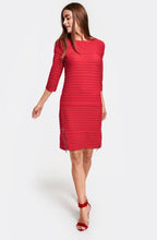 Red Ribbed Dress