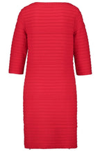 Red Ribbed Dress