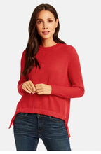Red Ribbed Knit Jumper