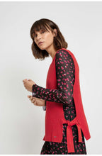 Red Ribbed Knit Slip Over