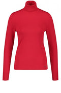 Red Roll Neck Jumper