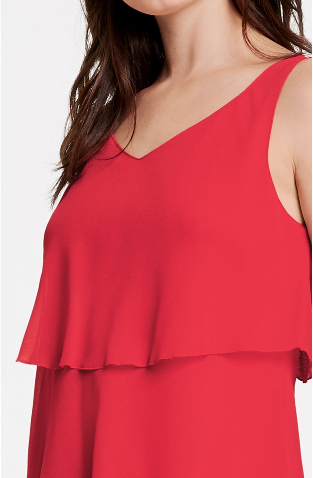 Red Tiered Dress