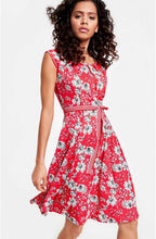 Red & White Floral Dress