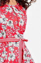 Red & White Floral Dress