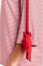 Red & White Striped Jersey Top