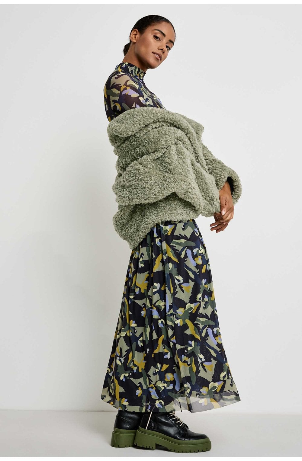 Reed Green Teddy Coat