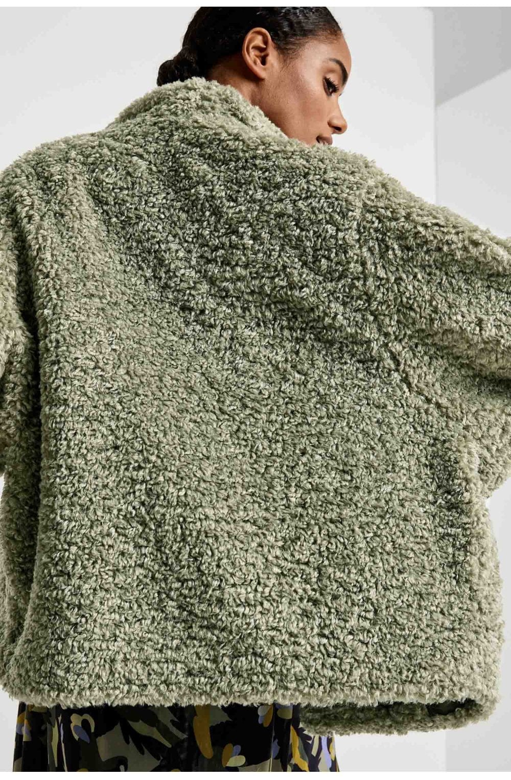 Reed Green Teddy Coat