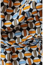 Retro Print Maxi Dress