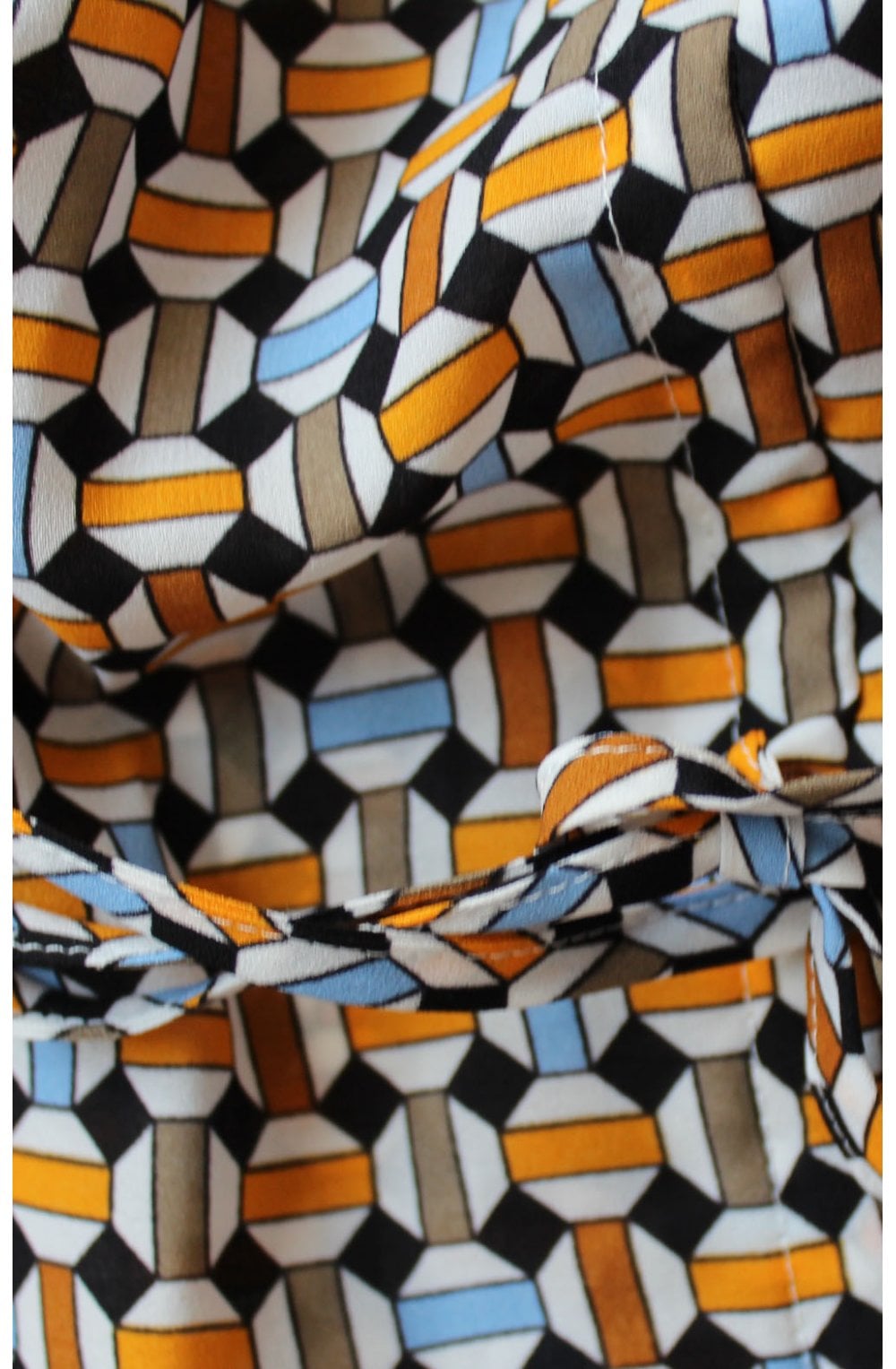 Retro Print Maxi Dress