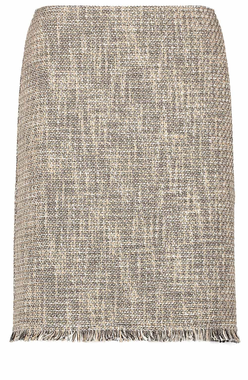 Roasted Hazel Frayed Edge Skirt
