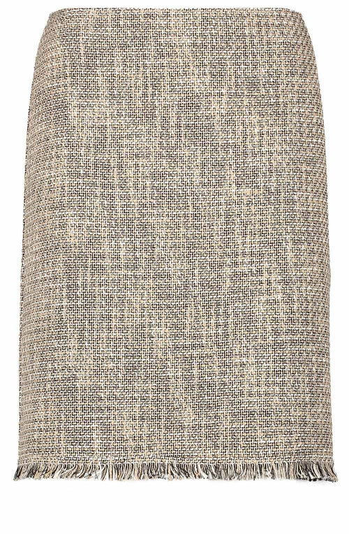 Roasted Hazel Frayed Edge Skirt