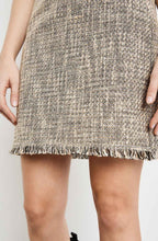 Roasted Hazel Frayed Edge Skirt