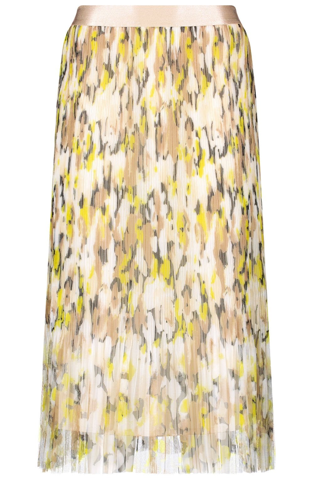 Roasted Hazel Semi Sheer Lined Midi Skirt