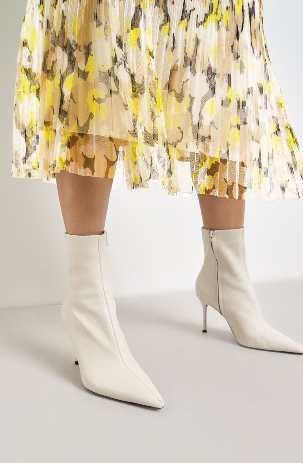 Roasted Hazel Semi Sheer Lined Midi Skirt