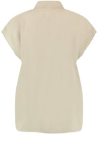 Roasted Hazel V Neck Silky Blouse