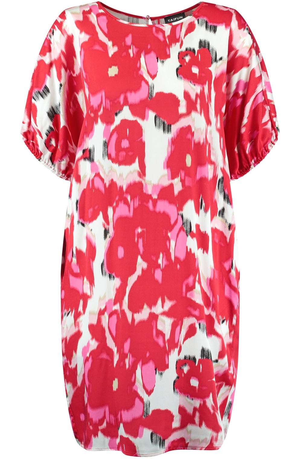 Rose Kiss Casual Satin Dress