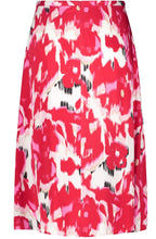 Rose Kiss Satin Midi Skirt