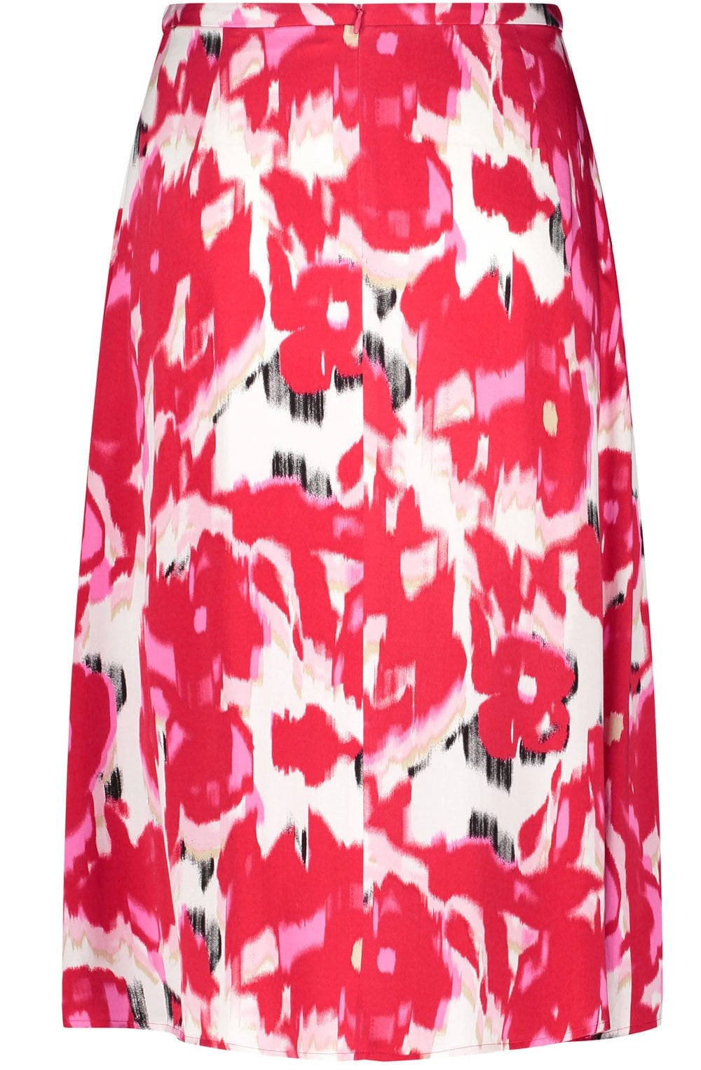 Rose Kiss Satin Midi Skirt