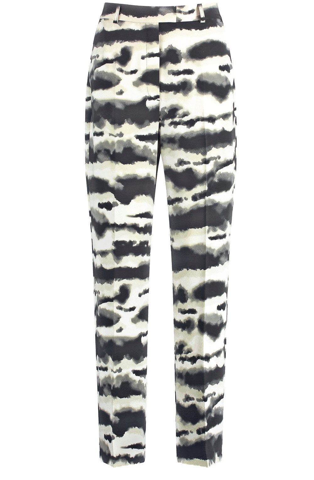 Sage and Champagne Flowing Wide Leg Trousers