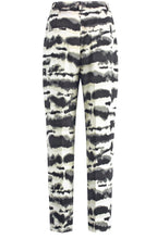 Sage and Champagne Flowing Wide Leg Trousers