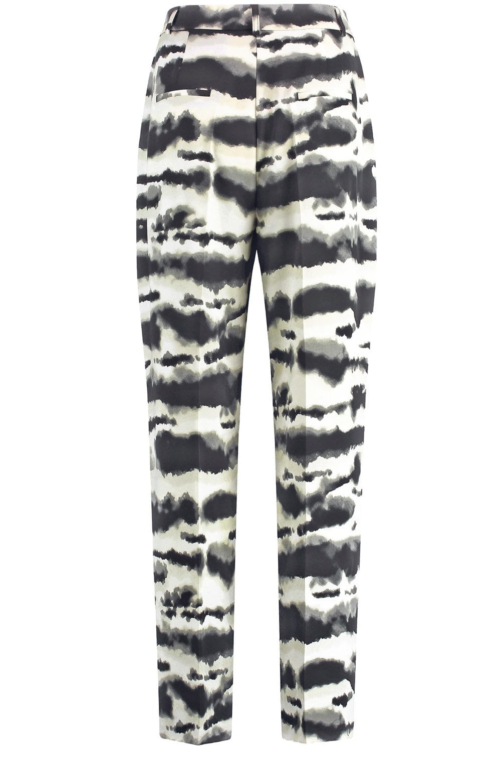 Sage and Champagne Flowing Wide Leg Trousers