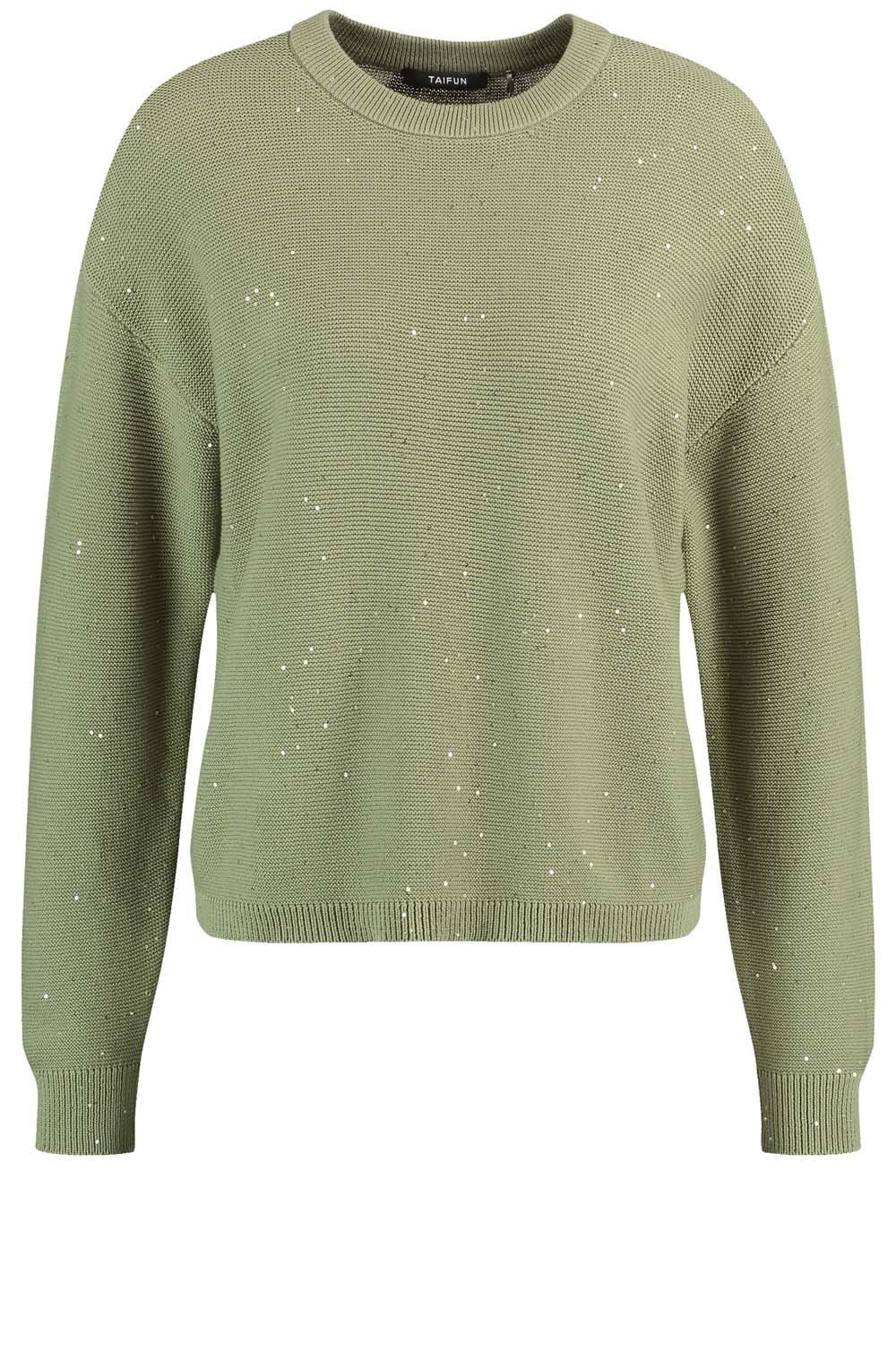 Sage Green and Sparkle Sweater