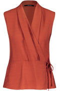 Savannah Sleeveless Wrap Blouse