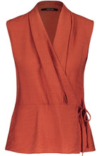 Savannah Sleeveless Wrap Blouse