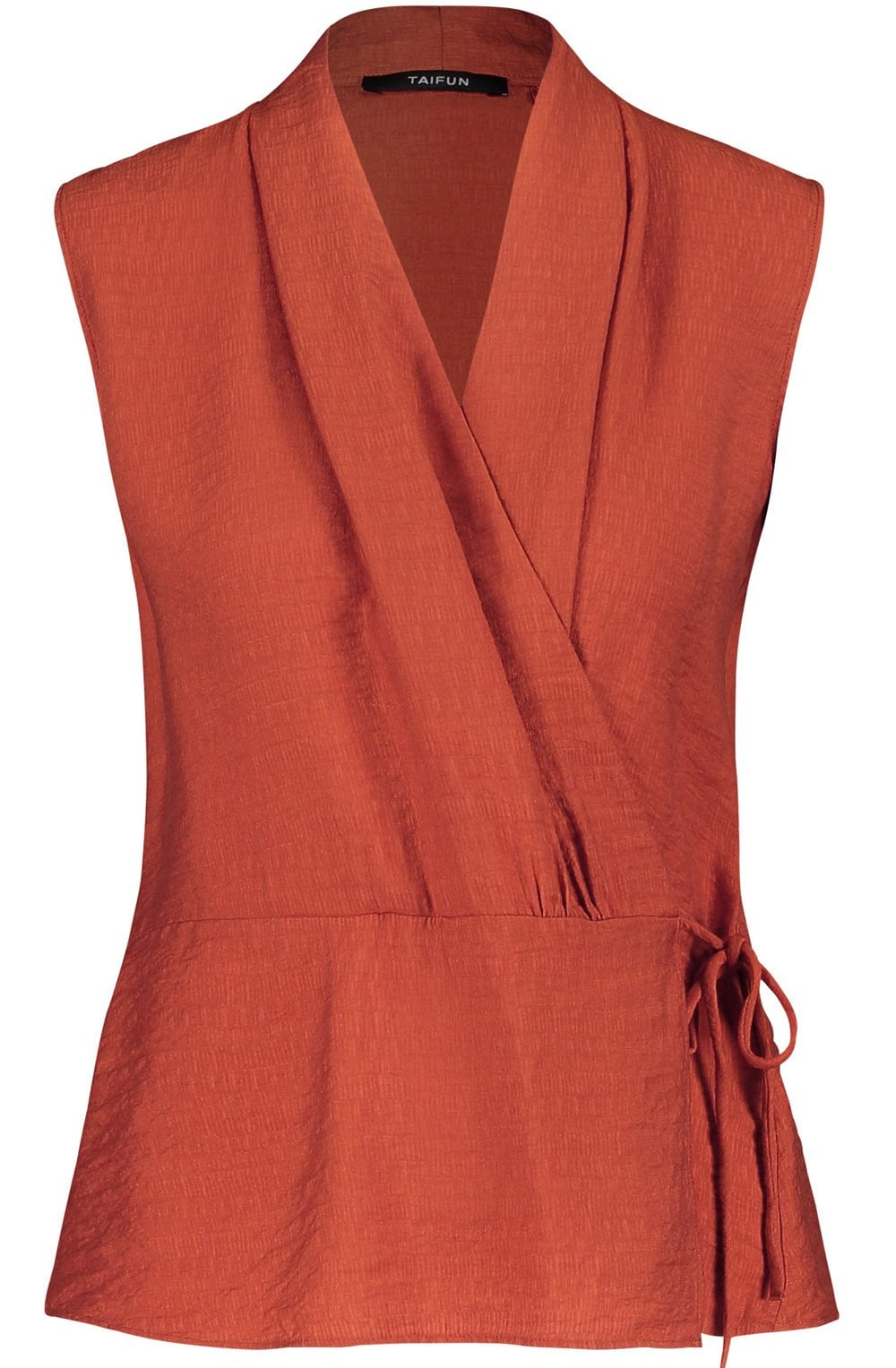 Savannah Sleeveless Wrap Blouse