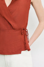 Savannah Sleeveless Wrap Blouse