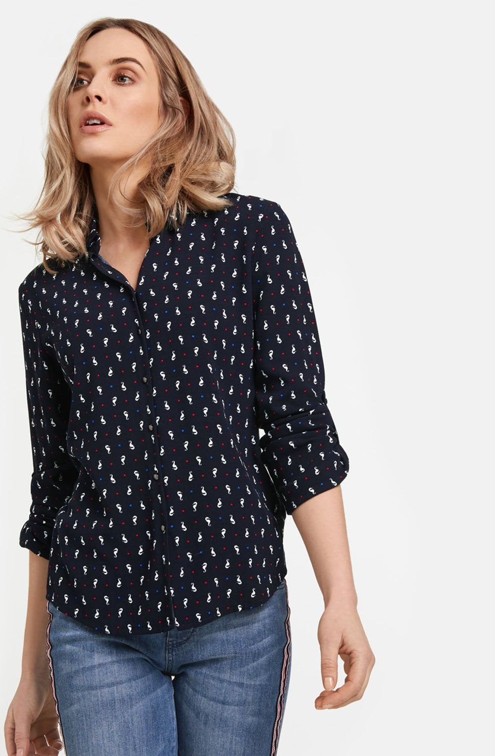 Seahorse Print Blouse