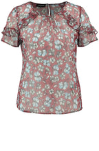 Sheer Floral Blouse