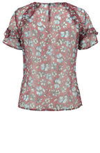 Sheer Floral Blouse