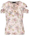 Sheer Floral Chiffon Blouse