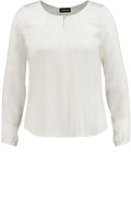 Silky Off White Blouse