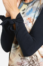 Silky Patterned Front Top