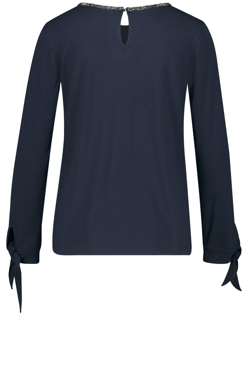Silky Patterned Front Top