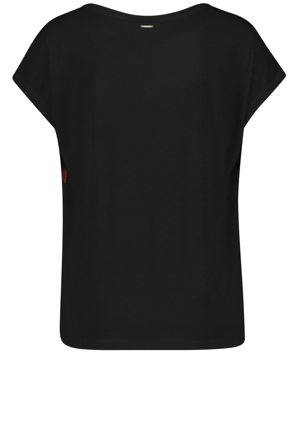 Silky Patterned Front Top