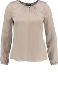 Silky Taupe Blouse