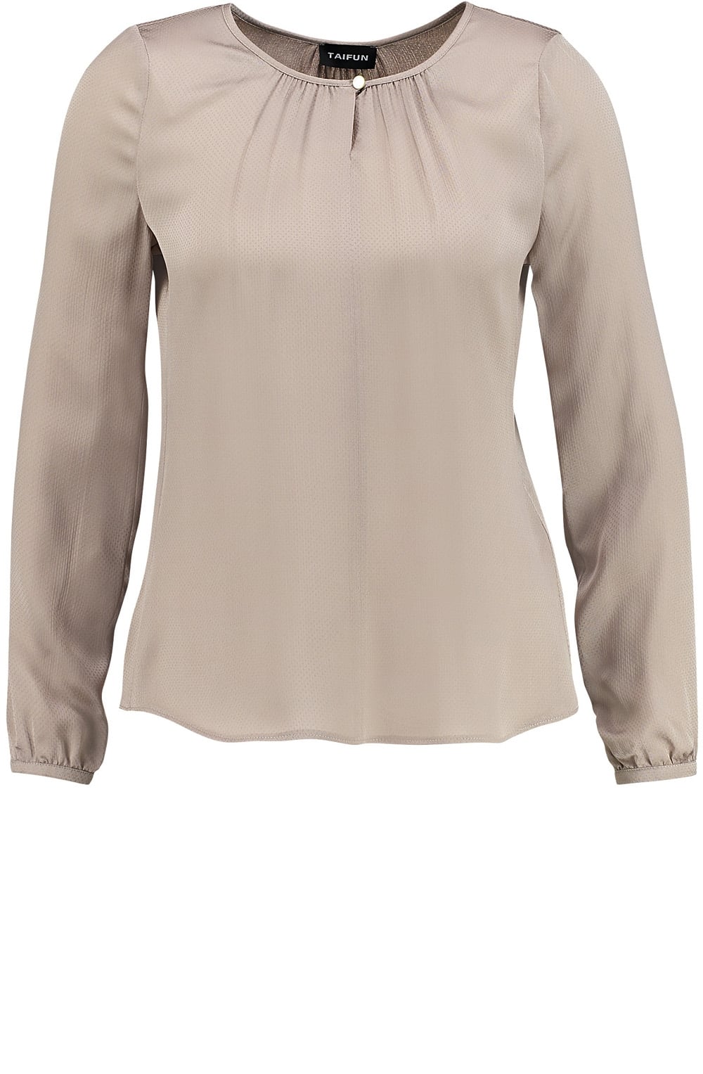Silky Taupe Blouse