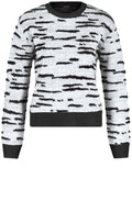 Silver Shimmer Jumper With Fluffy Details