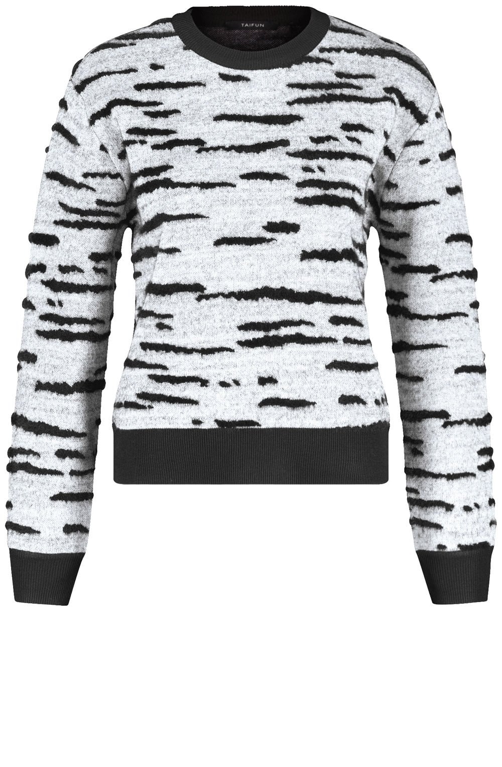 Silver Shimmer Jumper With Fluffy Details