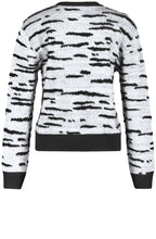 Silver Shimmer Jumper With Fluffy Details