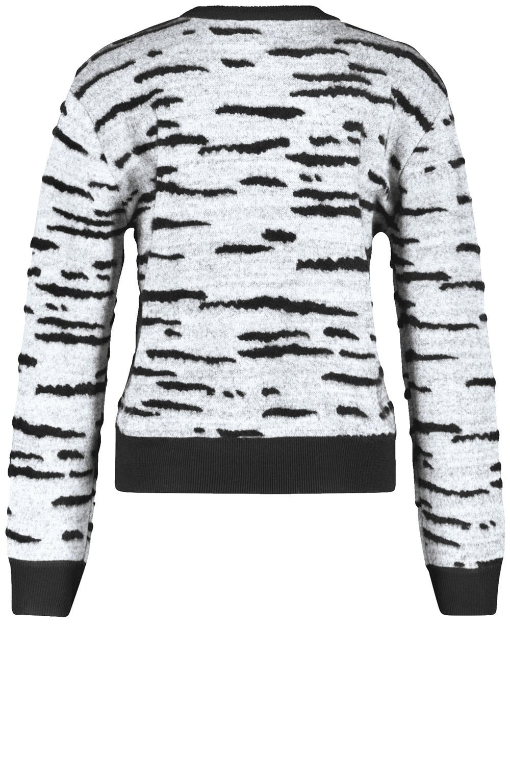 Silver Shimmer Jumper With Fluffy Details