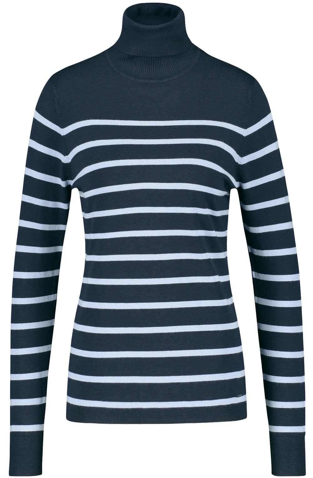 Smokey Topas & Navy Striped Jumper