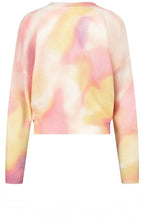 Soft Knit Blush Pink and Yellow Cardigan