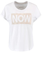 Sparkly NOW Slogan T Shirt