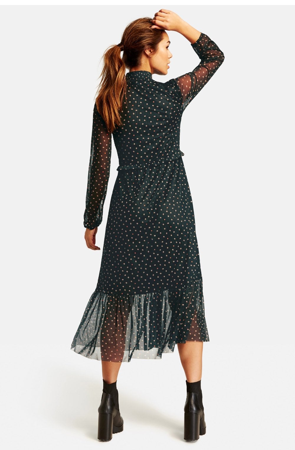 Spot Print Dress