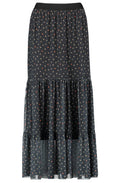 Spot Print Maxi Skirt